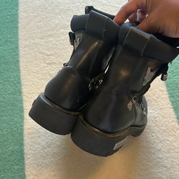 Vintage Harley Davidson Brake Light Biker Boots Size 13 Rick Stompers - Picture 3 of 7